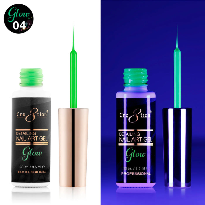 Cre8tion 0.25oz GLOW IN THE DARK DETAILING Gel Collection - 004