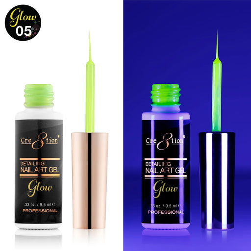 Cre8tion 0.25oz GLOW IN THE DARK DETAILING Gel Collection - 005