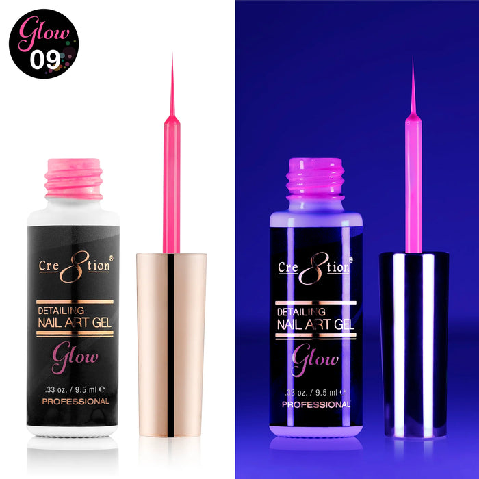 Cre8tion 0.25oz GLOW IN THE DARK DETAILING Gel Collection - 009