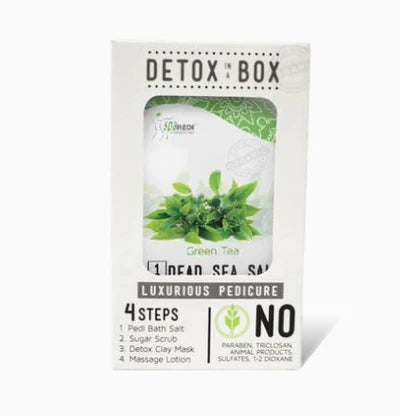 SpaRedi Detox In A Box (CASE), Pedicure 4 Steps, Green Tea, 48 packs/case OK0325MD