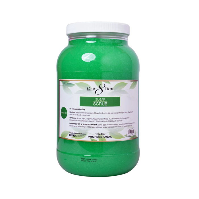 Cre8tion Honey Sugar Scrub 1 Gallon, Green Tea