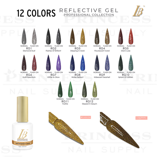 iGel LB Reflective Gel Polish, 0.6oz, Color List Note, 000