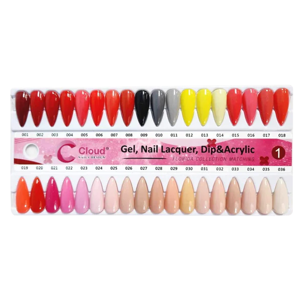 Chisel 3in1 Dipping Powder + Gel Polish + Nail Lacquer, Cloud Nail Design Collection, Full line of 120 colors (From 001 to 120)