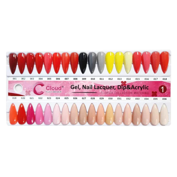 Chisel Nail Lacquer And Gel Polish, Cloud Florida Nail Design Collection, Full line 120 colors (From 001 to 120), 0.5oz