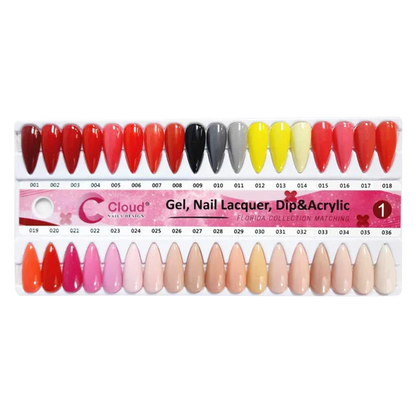 Chisel Nail Lacquer And Gel Polish, Cloud Florida Nail Design Collection, Full line 120 colors (From 001 to 120), 0.5oz