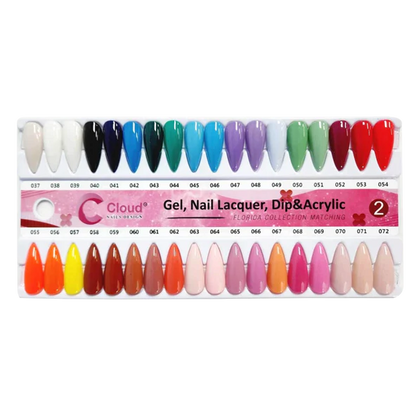 Chisel 2in1 Acrylic/Dipping Powder, Cloud Florida Nail Design Collection, Full line of 120 color (from 001 to 120), 2oz