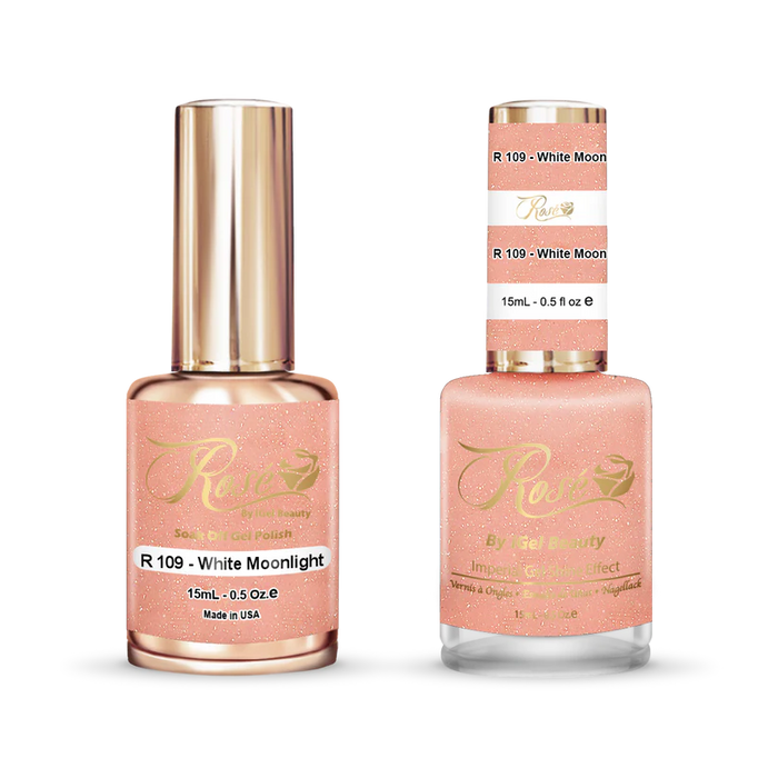 iGel 0.5oz, ROSE Collection, Gel Polish + Nail Lacquer, #109, Pink Moonlight
