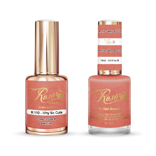 iGel 0.5oz, ROSE Collection, Gel Polish + Nail Lacquer, #110, Why So Cute