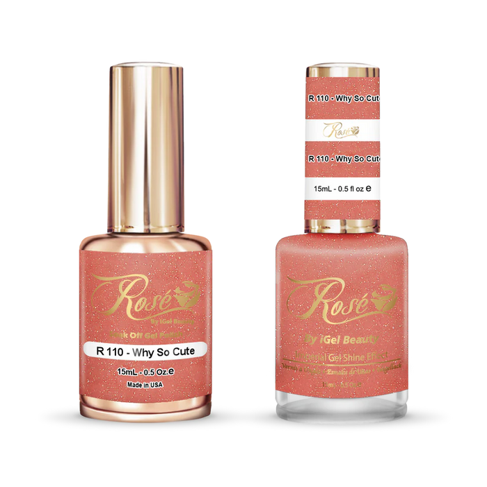 iGel 0.5oz, ROSE Collection, Gel Polish + Nail Lacquer, #110, Why So Cute