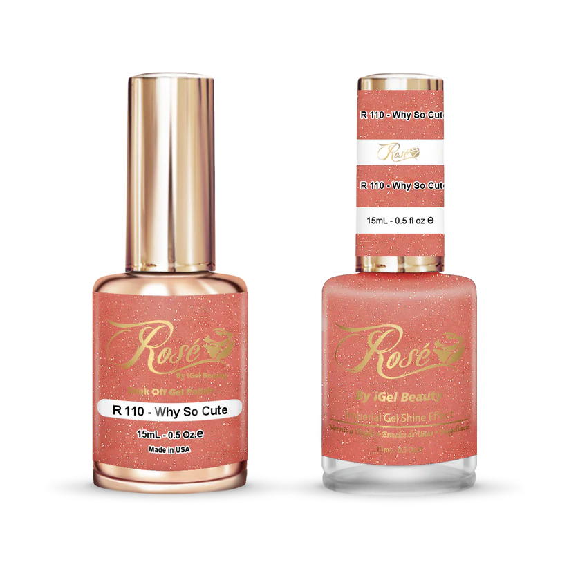 iGel 0.5oz, ROSE Collection, Gel Polish + Nail Lacquer, #110, Why So Cute