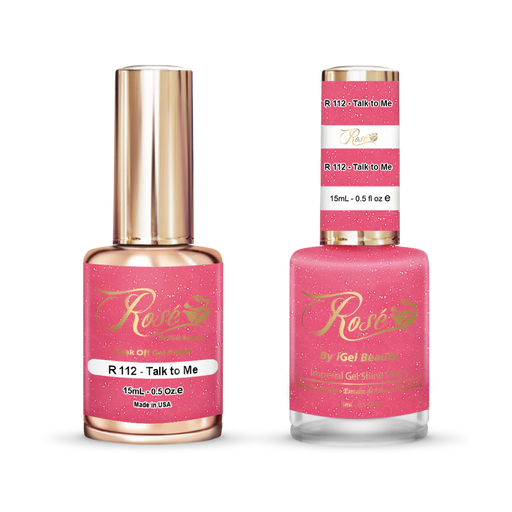 iGel 0.5oz, ROSE Collection, Gel Polish + Nail Lacquer, #112, Talk To Me