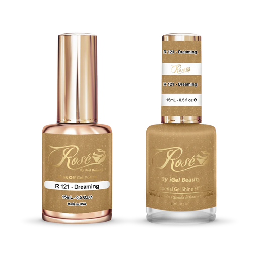 iGel 0.5oz, ROSE Collection, Gel Polish + Nail Lacquer, #121, Dreaming