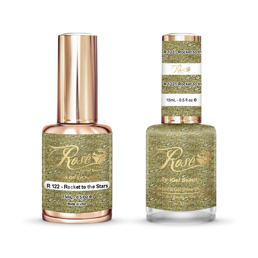 iGel 0.5oz, ROSE Collection, Gel Polish + Nail Lacquer, #122, Rocket To The Stars