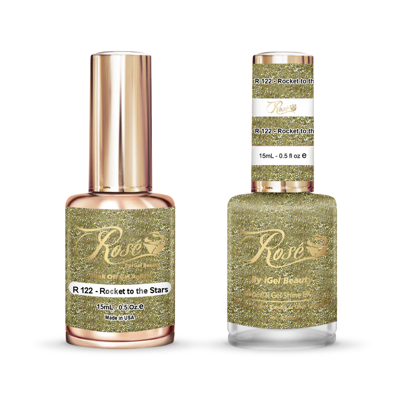 iGel 0.5oz, ROSE Collection, Gel Polish + Nail Lacquer, #122, Rocket To The Stars