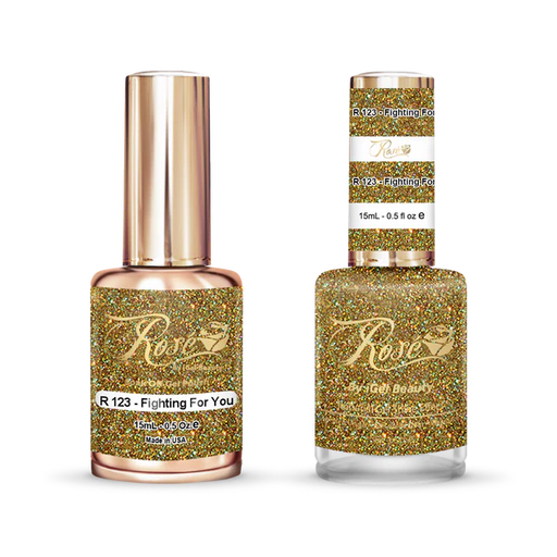 iGel 0.5oz, ROSE Collection, Gel Polish + Nail Lacquer, #123, Fighting For You