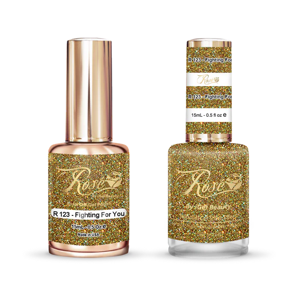 iGel 0.5oz, ROSE Collection, Gel Polish + Nail Lacquer, #123, Fighting For You