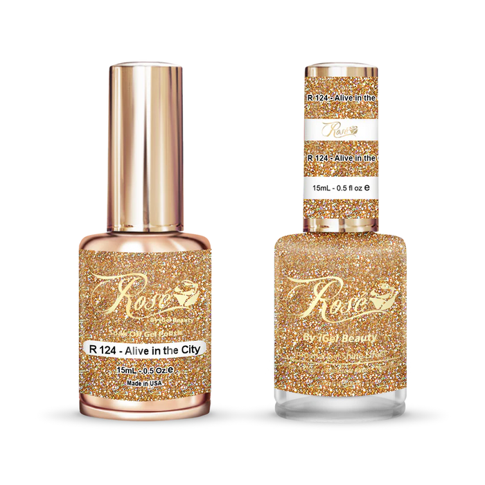 iGel 0.5oz, ROSE Collection, Gel Polish + Nail Lacquer, #124, Alive In The City