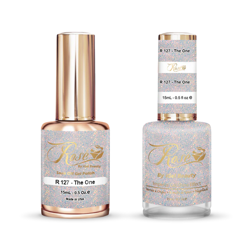 iGel 0.5oz, ROSE Collection, Gel Polish + Nail Lacquer, #127, The One