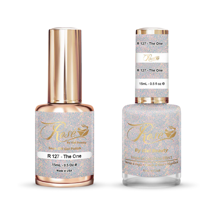 iGel 0.5oz, ROSE Collection, Gel Polish + Nail Lacquer, #127, The One