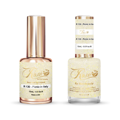 iGel 0.5oz, ROSE Collection, Gel Polish + Nail Lacquer, #130, Picnic In Italy