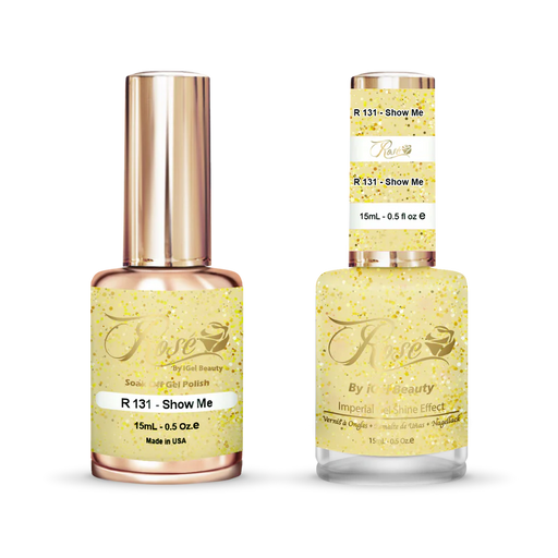 iGel 0.5oz, ROSE Collection, Gel Polish + Nail Lacquer, #131, Show Me