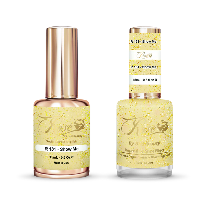 iGel 0.5oz, ROSE Collection, Gel Polish + Nail Lacquer, #131, Show Me