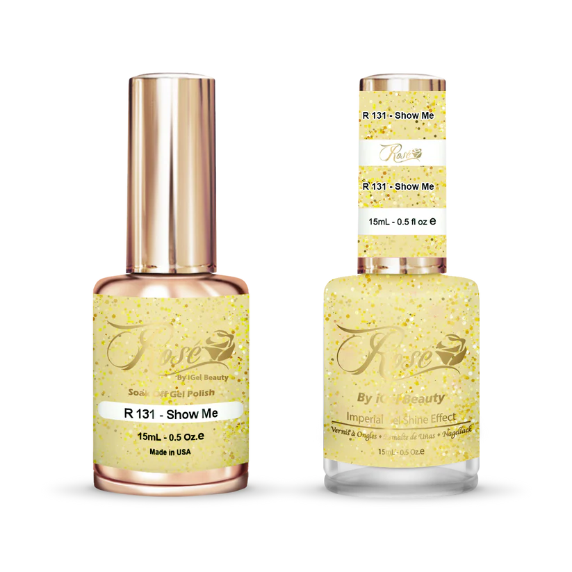iGel 0.5oz, ROSE Collection, Gel Polish + Nail Lacquer, #131, Show Me
