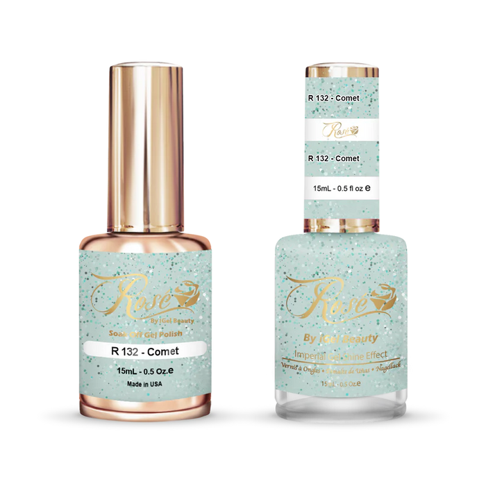 iGel 0.5oz, ROSE Collection, Gel Polish + Nail Lacquer, #132, Comet