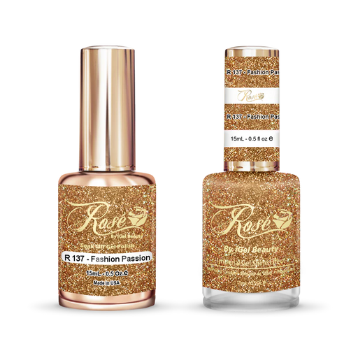 iGel 0.5oz, ROSE Collection, Gel Polish + Nail Lacquer, #137, Fashion Passion