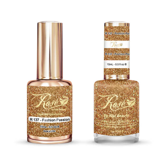 iGel 0.5oz, ROSE Collection, Gel Polish + Nail Lacquer, #137, Fashion Passion