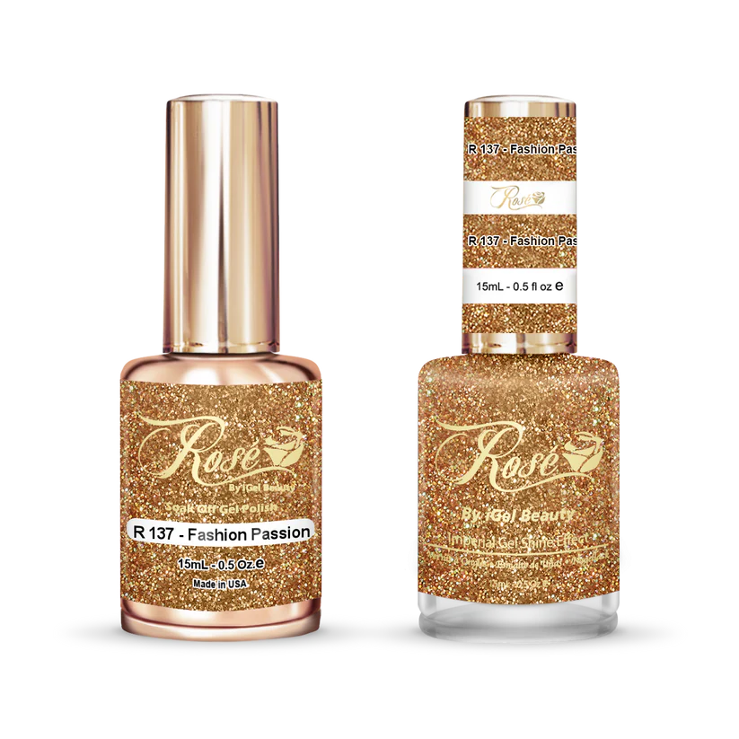 iGel 0.5oz, ROSE Collection, Gel Polish + Nail Lacquer, #137, Fashion Passion
