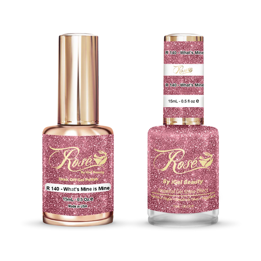 iGel 0.5oz, ROSE Collection, Gel Polish + Nail Lacquer, #140, What's Mine is Mine
