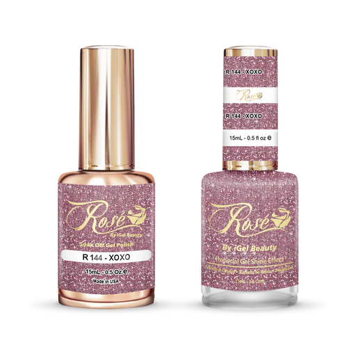 iGel 0.5oz, ROSE Collection, Gel Polish + Nail Lacquer, #144, XOXO