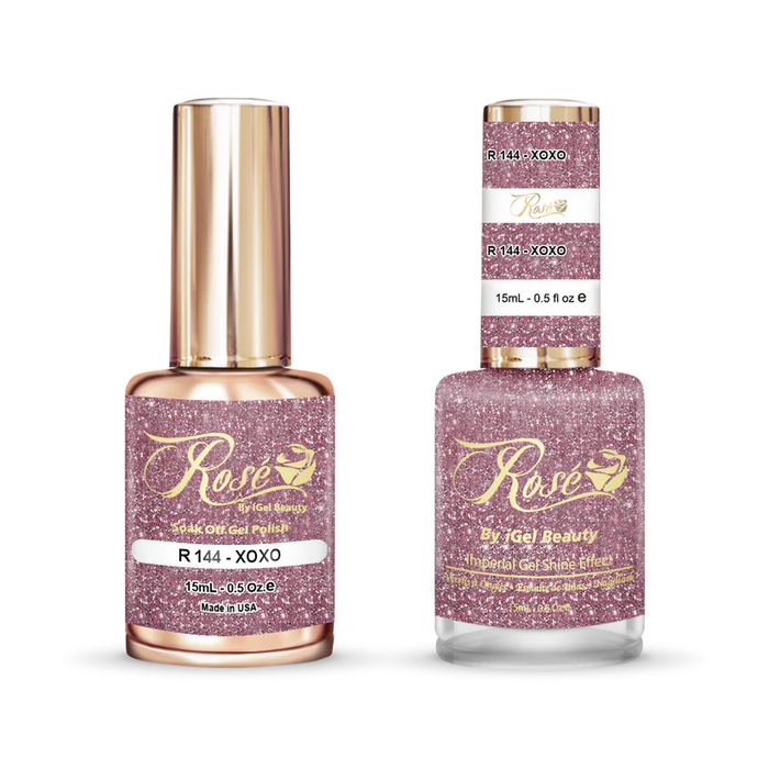 iGel 0.5oz, ROSE Collection, Gel Polish + Nail Lacquer, #144, XOXO