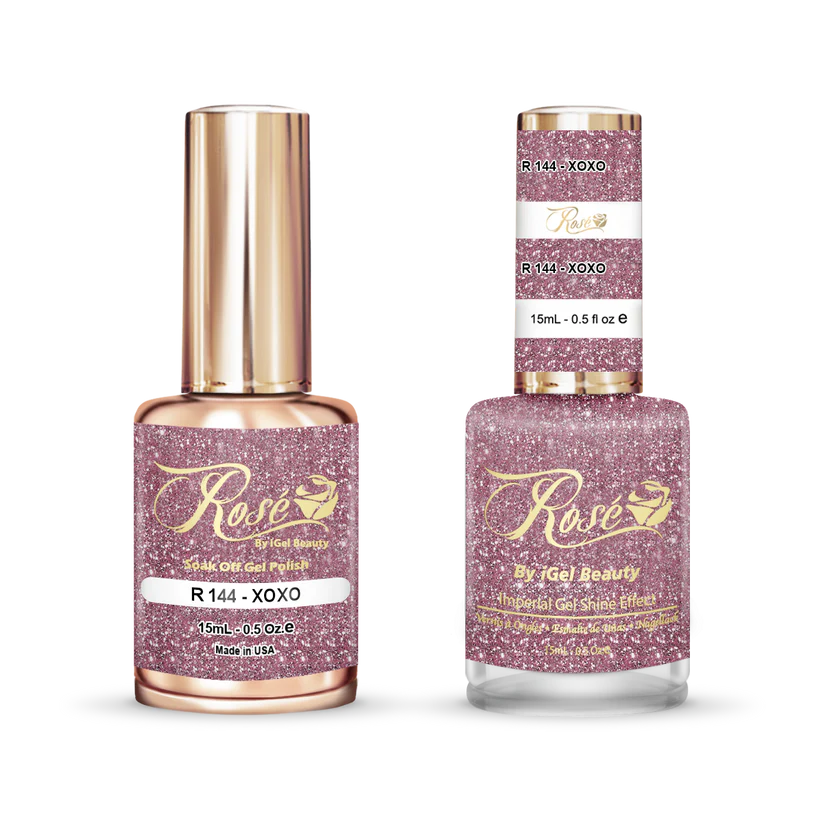 iGel 0.5oz, ROSE Collection, Gel Polish + Nail Lacquer, #144, XOXO