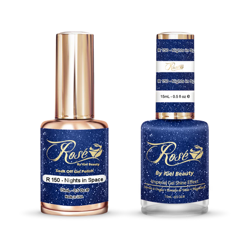 iGel 0.5oz, ROSE Collection, Gel Polish + Nail Lacquer, #150, Nights In Space