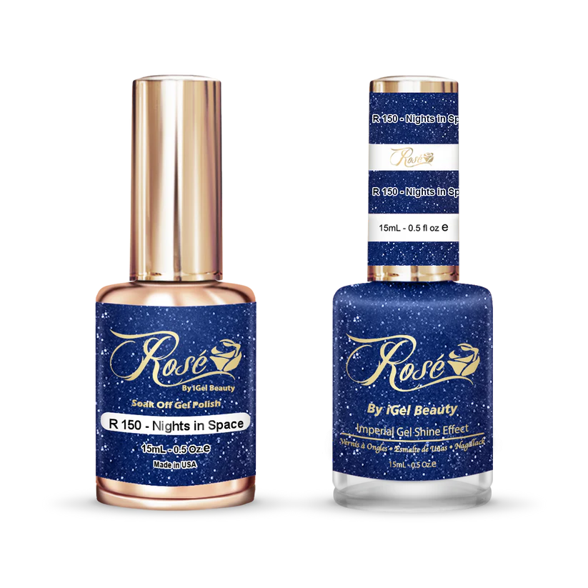 iGel 0.5oz, ROSE Collection, Gel Polish + Nail Lacquer, #150, Nights In Space