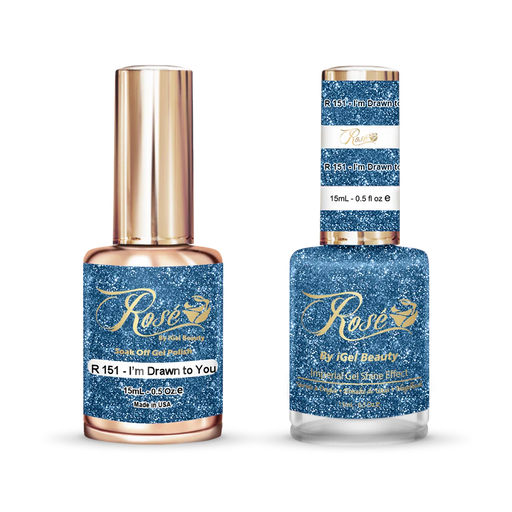 iGel 0.5oz, ROSE Collection, Gel Polish + Nail Lacquer, #151, I'm Drawn To You