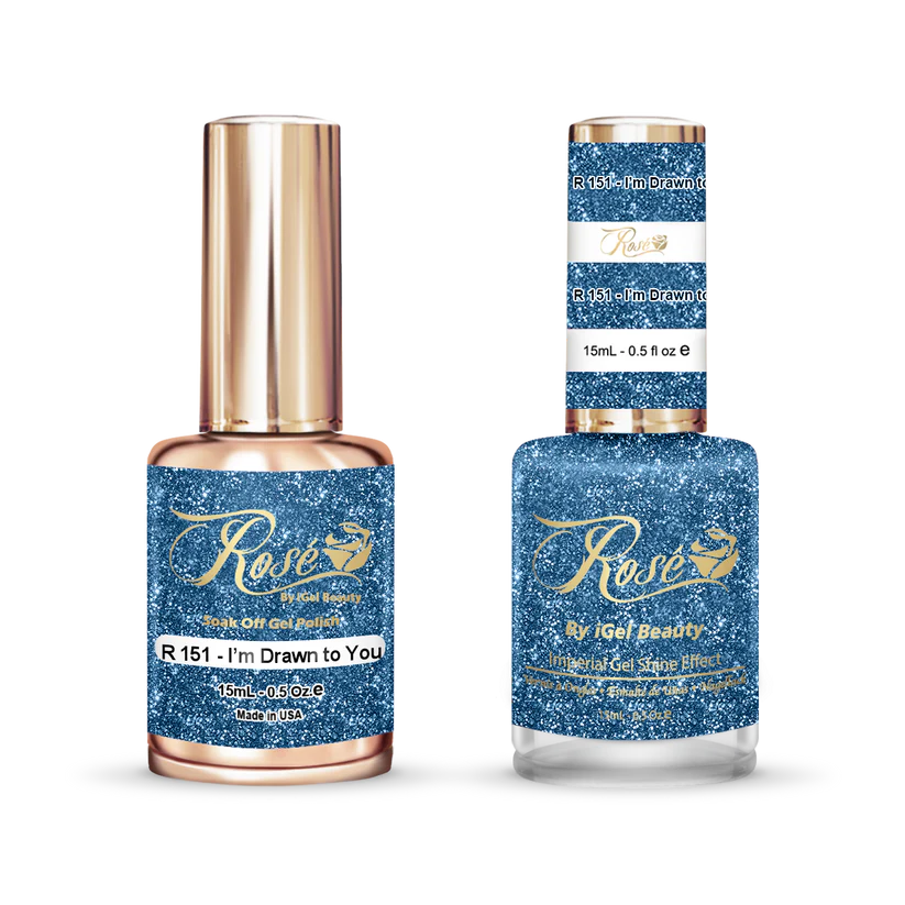 iGel 0.5oz, ROSE Collection, Gel Polish + Nail Lacquer, #151, I'm Drawn To You