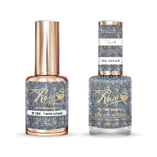 iGel 0.5oz, ROSE Collection, Gel Polish + Nail Lacquer, #154, Ferris Wheel
