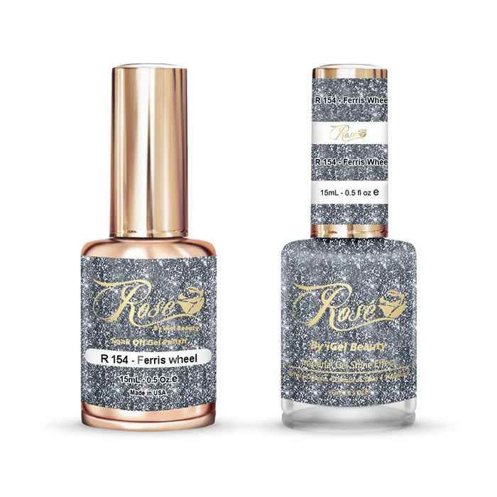 iGel 0.5oz, ROSE Collection, Gel Polish + Nail Lacquer, #154, Ferris Wheel