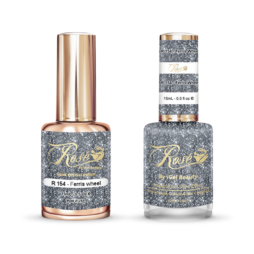 iGel 0.5oz, ROSE Collection, Gel Polish + Nail Lacquer, #154, Ferris Wheel