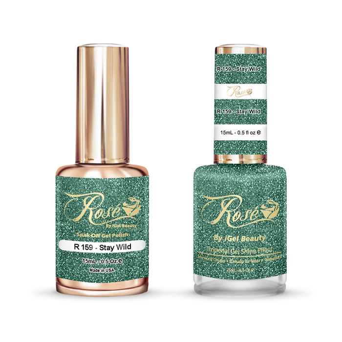 iGel 0.5oz, ROSE Collection, Gel Polish + Nail Lacquer, #159, Stay Wild