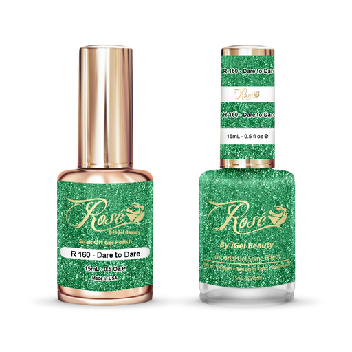 iGel 0.5oz, ROSE Collection, Gel Polish + Nail Lacquer, #160, Dare To Dare