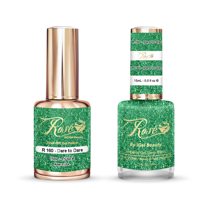 iGel 0.5oz, ROSE Collection, Gel Polish + Nail Lacquer, #160, Dare To Dare