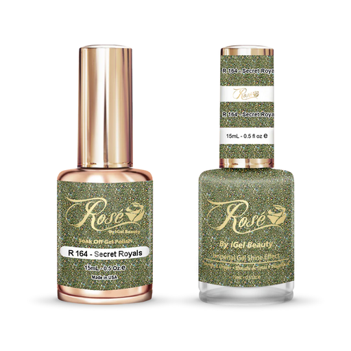 iGel 0.5oz, ROSE Collection, Gel Polish + Nail Lacquer, #164, Secret Royals