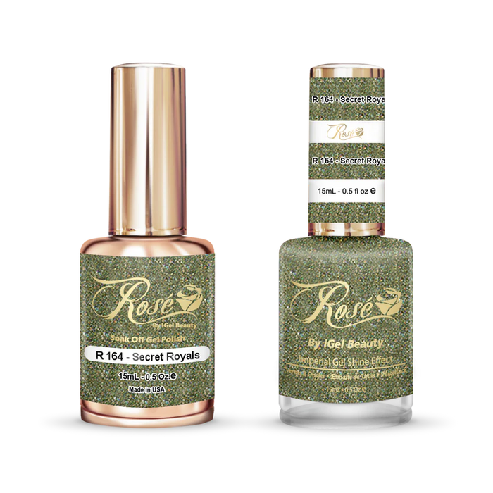 iGel 0.5oz, ROSE Collection, Gel Polish + Nail Lacquer, #164, Secret Royals