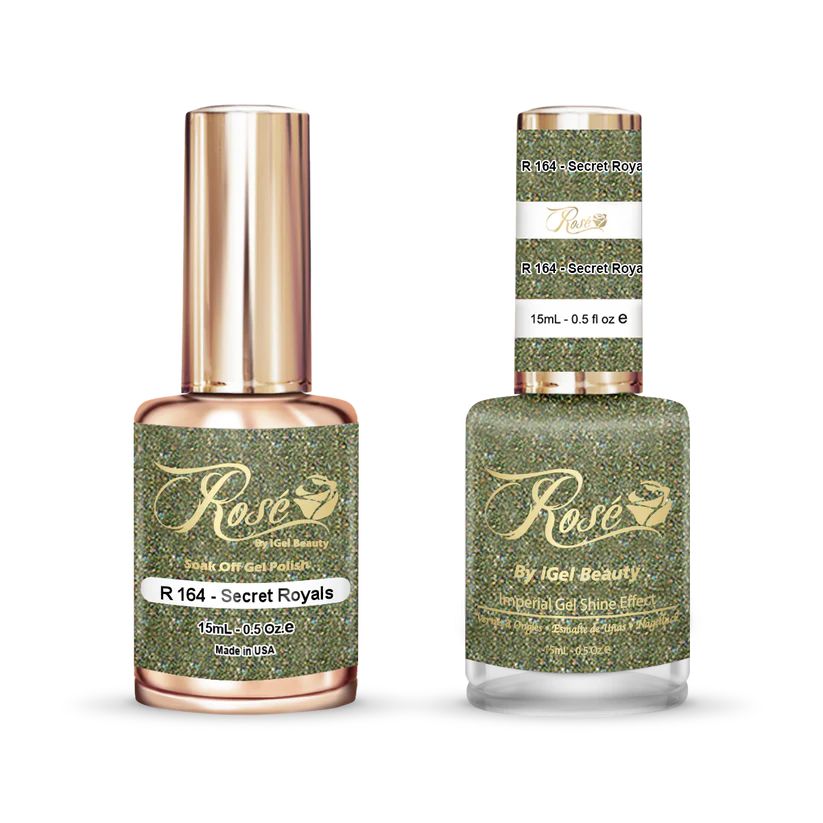 iGel 0.5oz, ROSE Collection, Gel Polish + Nail Lacquer, #164, Secret Royals