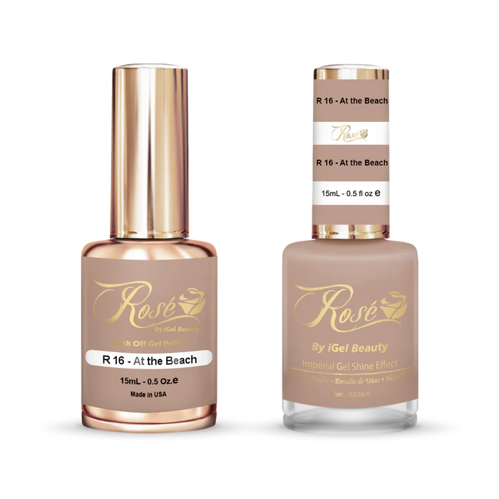 iGel 0.5oz, ROSE Collection, Gel Polish + Nail Lacquer, #016, At The Beach
