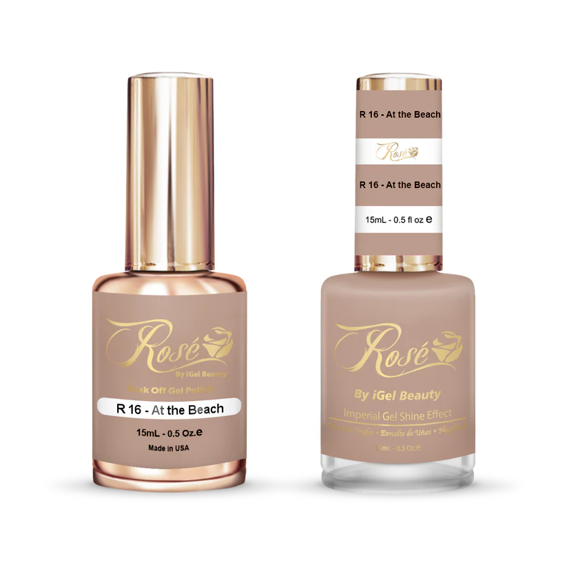 iGel 0.5oz, ROSE Collection, Gel Polish + Nail Lacquer, #016, At The Beach
